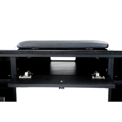 Mayakoba Sonoma II Manicure Table in Modern Black JAT-NTBL-3110-KIT