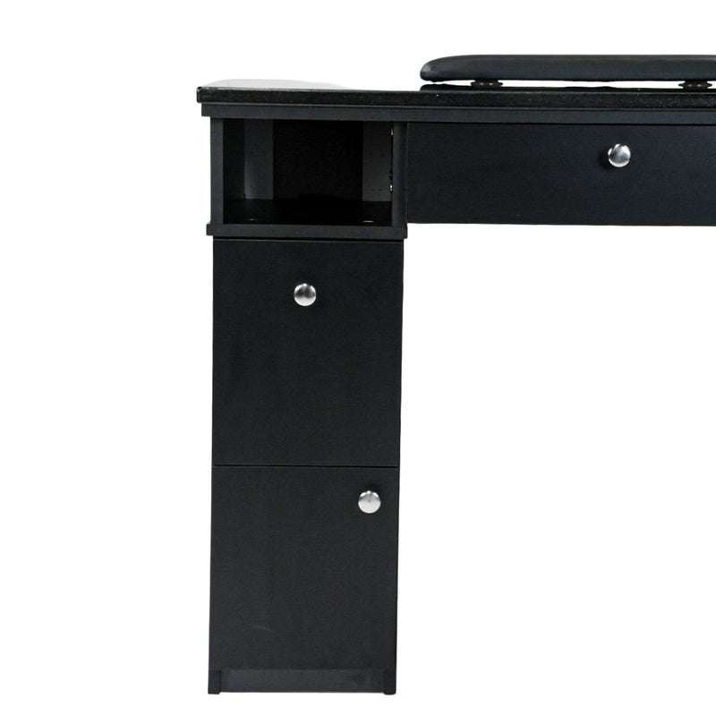Mayakoba Sonoma II Manicure Table in Modern Black JAT-NTBL-3110-KIT
