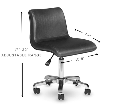 Lexor ULTRALUX™ Technician Manicure Stool FF-LXR-PDSTL-401175-NOIR