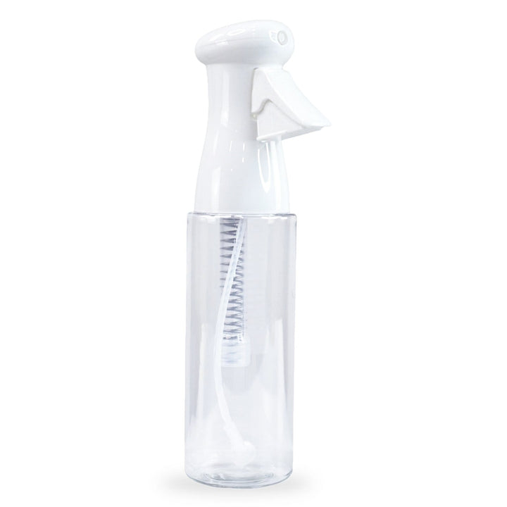 Keen Essentials Continuous Mist Spray Bottle For Hair, 12.2 Oz (Black, White and Clear Bottle)