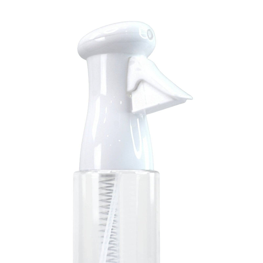 Keen Essentials Continuous Mist Spray Bottle For Hair, 12.2 Oz (Black, White and Clear Bottle)