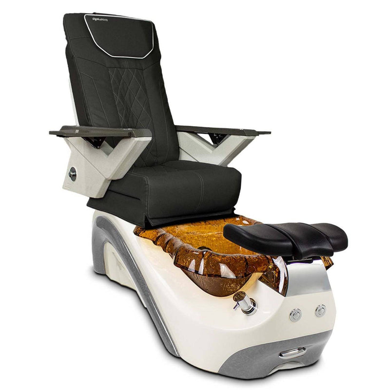 Mayakoba PERLA Shiatsulogic FX Pedicure Chair Black FX / White and Gold Perla