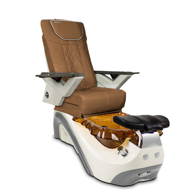 Mayakoba PERLA Shiatsulogic FX Pedicure Chair Cappuccino FX / White and Gold Perla