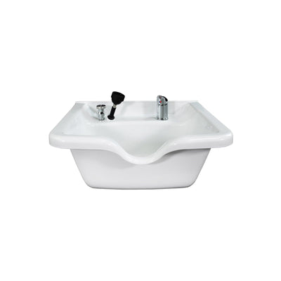 Berkeley Camden Salon Shampoo Bowl with Faucet - UPC Certified White XIT-SMPO-120-WTH-KIT
