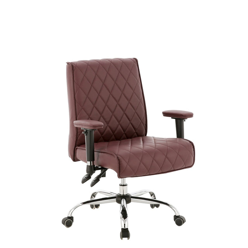 Mayakoba Delia Manicure Nail Salon Customer Chair Burgundy YYK-CUCHR-11805-BG