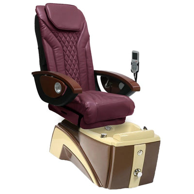 Mayakoba ARROJO Shiatsulogic EX-R Pedicure Chair Burgundy EXR AYC-SPA-ARROJO-EXR2007-030BR-16VBG