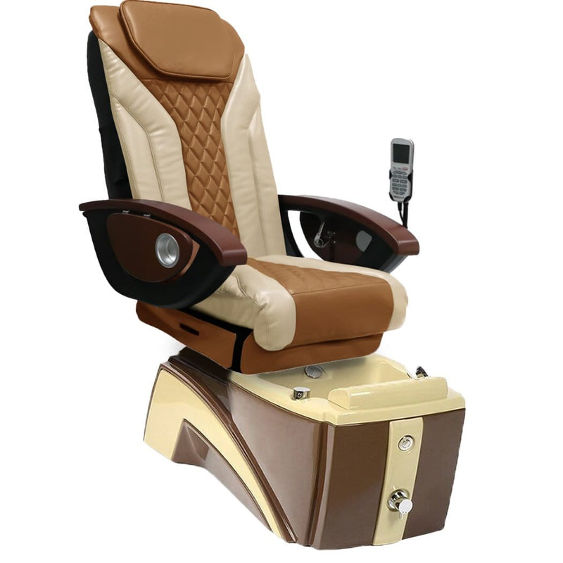 Mayakoba ARROJO Shiatsulogic EX-R Pedicure Chair Sand and Cappuccino EXR AYC-SPA-ARROJO-EXR2007-030BR-16VSDCPO