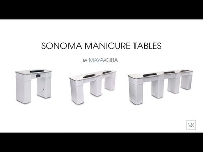 Sonoma II Manicure Table in Modern Black