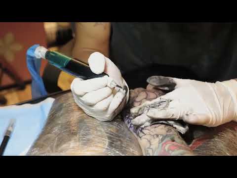 Kit de máquina de tatuaje de 10 piezas: pluma de tatuaje, papel de transferencia, papel de práctica, fuente de alimentación LED, guantes de tatuaje, aguja