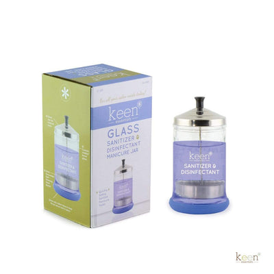 Keen Essentials Sanitizer & Disinfectant Glass Manicure Table Jar - Large 21 oz JUN-KGJR-025