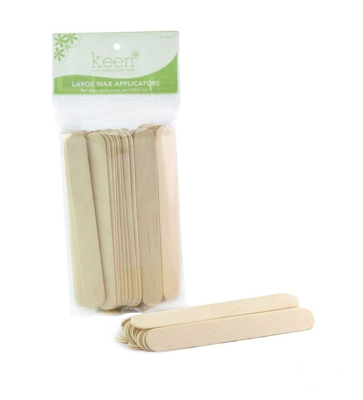 Keen Essentials Wooden Wax Applicators / Spatula Sticks  - Large