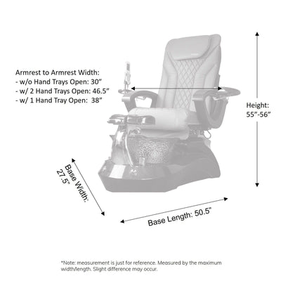 Mayakoba LOTUS II Shiatsulogic EX-R Pedicure Chair