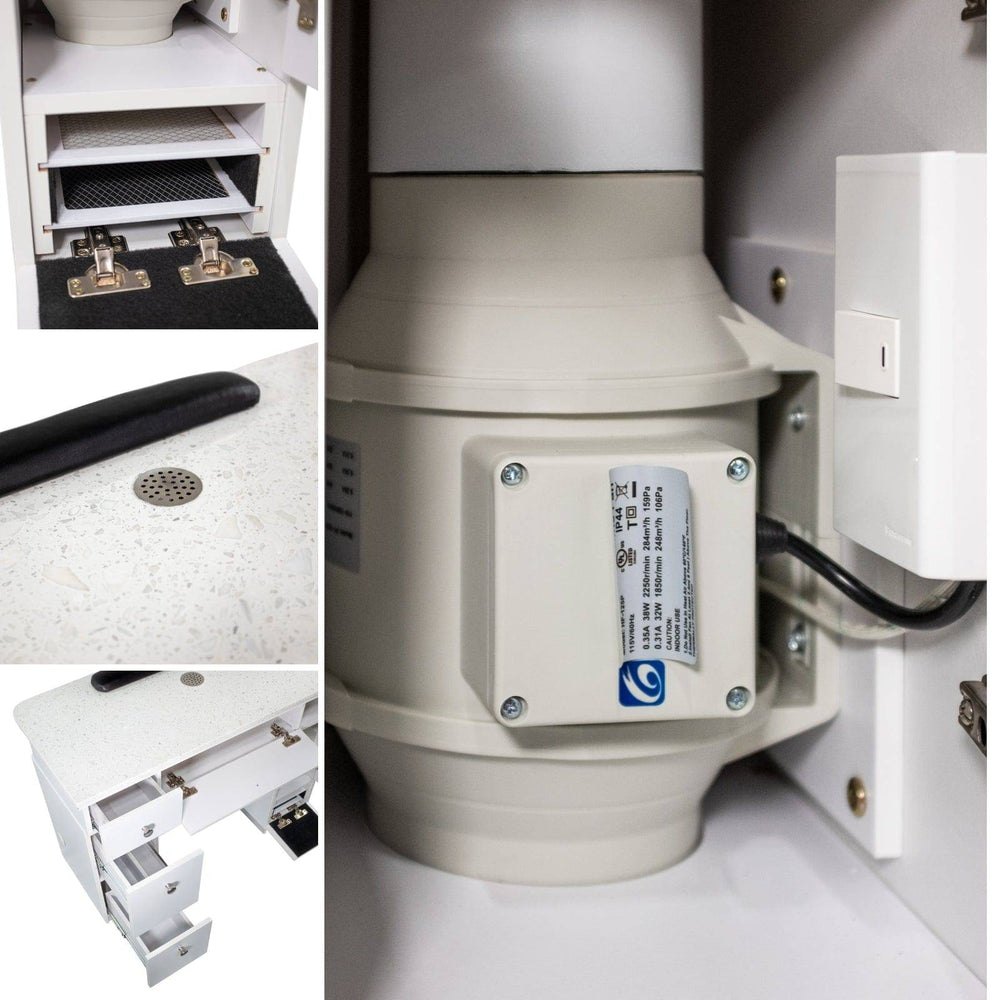 Napa Manicure Table w/ Ventilation System
