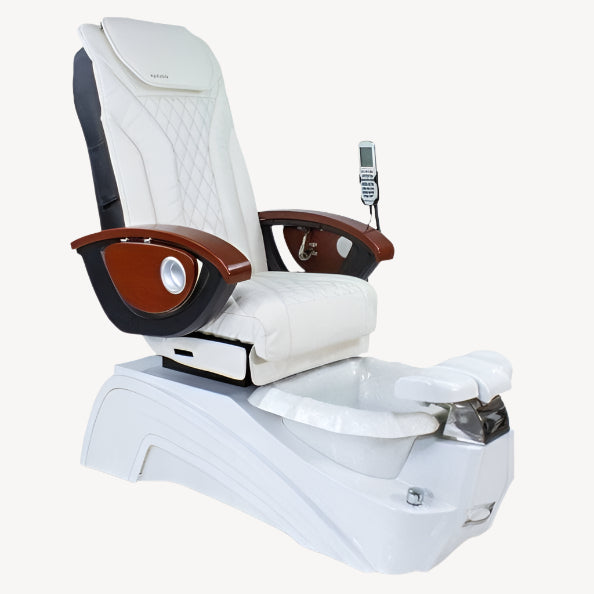 Mayakoba Fedora II Pedicure Spa Chair - Shiatsulogic EX-R White EXR / White/Pearl Fedora II