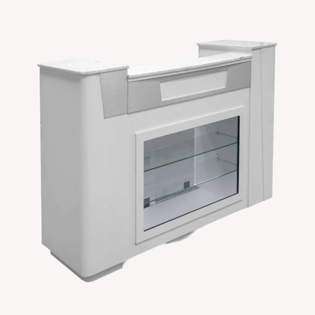 Mayakoba SONOMA Reception Desk with Glass Display JAT-NRTBL-332-KIT
