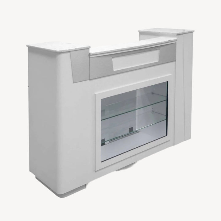 Mayakoba SONOMA Reception Desk with Glass Display JAT-NRTBL-332-KIT