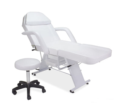 Dermalogic PARKER Facial Chair and Stool White DON-FCCHR-215001-WH-KIT